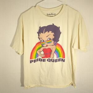 Betty Boop L Pride Queen Rainbow Graphic Tee T Shirt LGBT Gay Pride Pop Culture